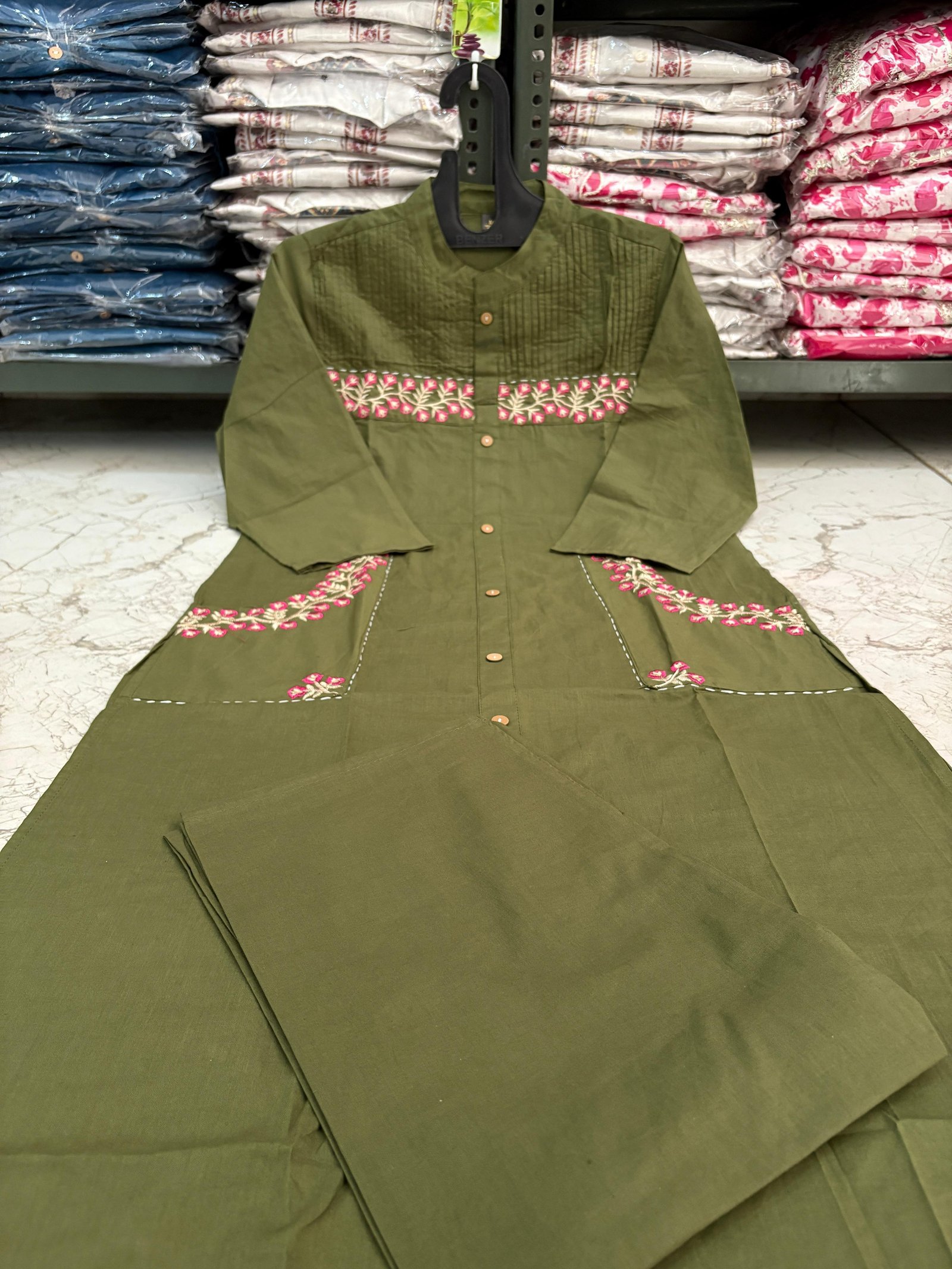 Cotton Embroidered Co-Ord Set